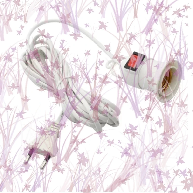 

E27 Suspended Wired 230cm Screw Head Independent Switch With Led Extension Cable Pendant Light Holder Portable Lighting Tool C2