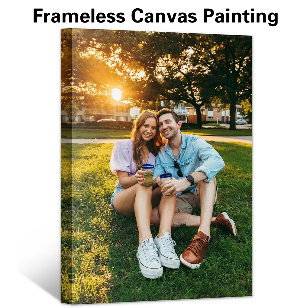 1pc Frameless Personalize Custom Photo couple Pictures For Home Design Decoratie Woonkamer Home Decor Cuadros