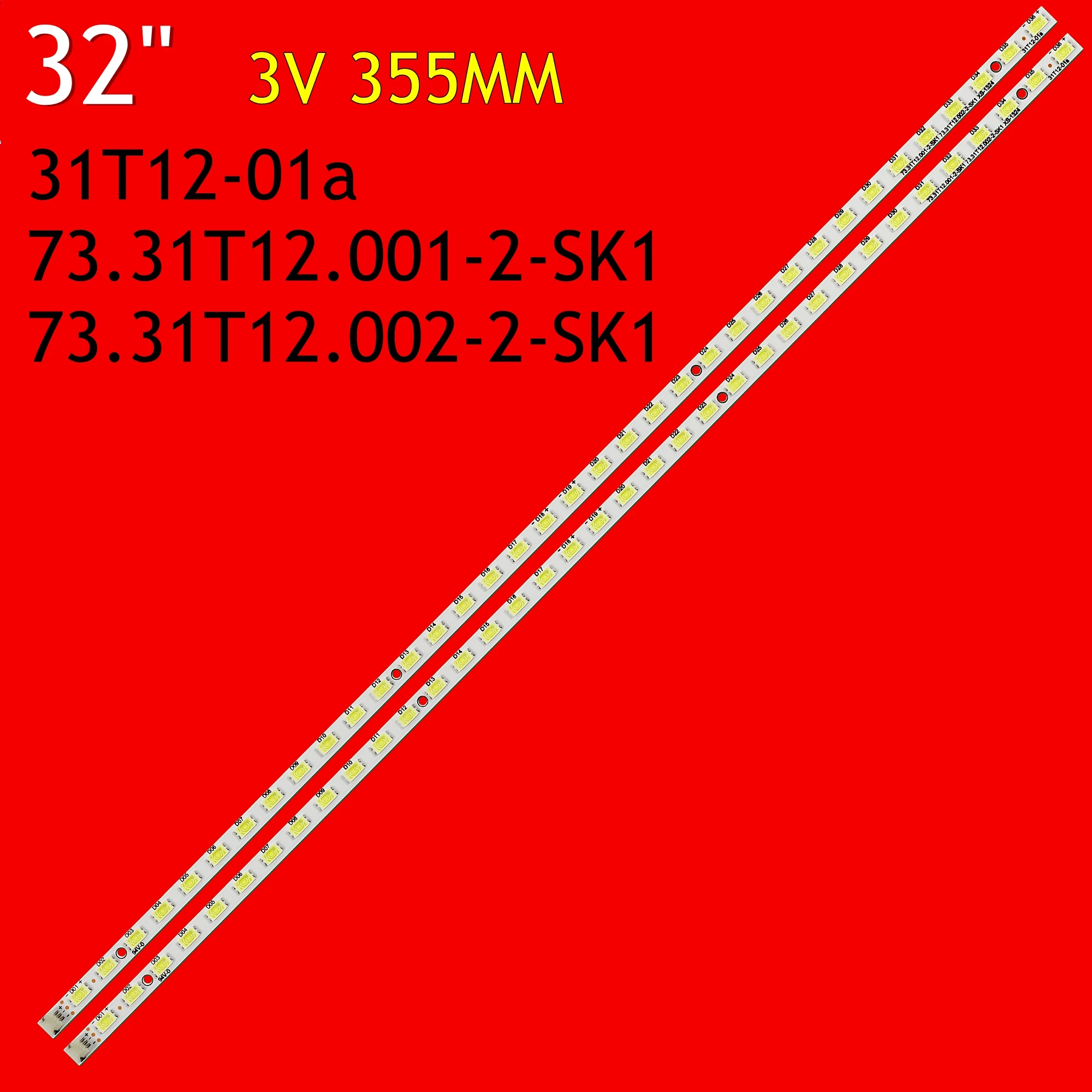 

Фонарь подсветки телевизора для 32LE4500-CA 32LE5300 ET32R3B T315HW05 V.3 V4 73.31T12.001-2-SK1 73.31T12. 002-sk1 31T12-01a