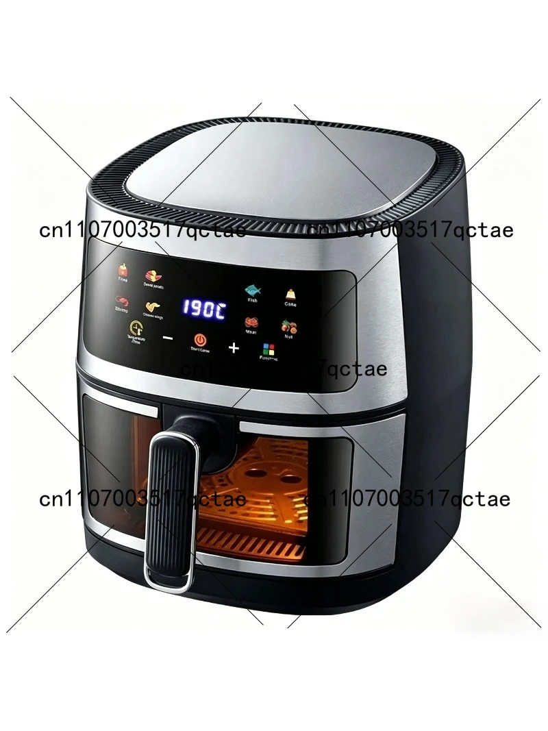 

Multi-Function Air Fryer 8L Large Capacity Stainless Steel Touchscreen Electric Oven Home Breakfast Maker