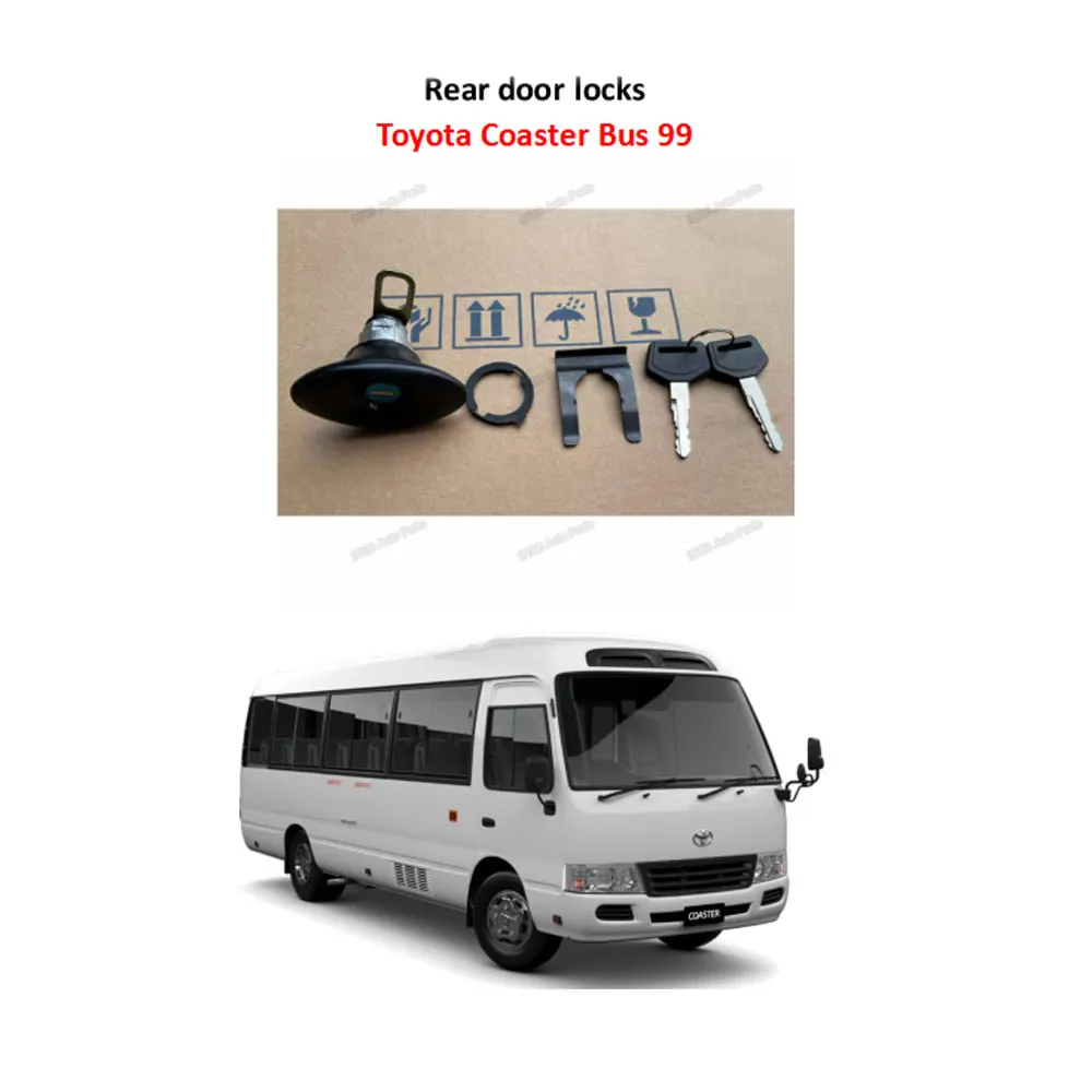 INSB 1 Set 4 Pcs Rear door locks for Toyota Coaster Bus 99