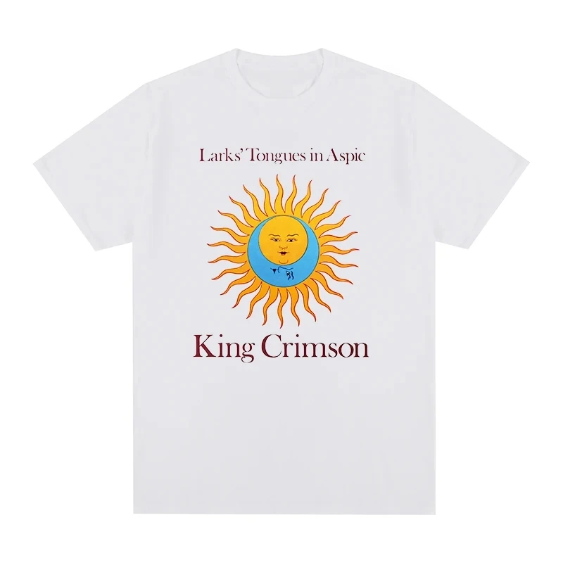 King Crimson Lark Tongue Casual fashion trend in Aspic Street summer comfortable unisex crewneck short-sleeved T-shirt