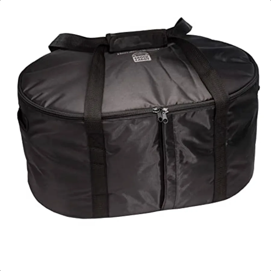 

Hamilton Beach Portable Slow Cooker Travel Bag Insulated Carrier Case for 4 5 6 7 8 Quart Crock Internal Mesh Net Holds Pot in