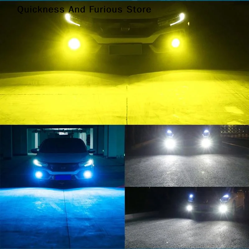 2Pcs H1 Led Car Headlights 880 881 9005 9006 H3 H15 H4 H7 H11 Auto Bulb High Low Beam Long Distance Fog Lamp Lights 12V 6000K