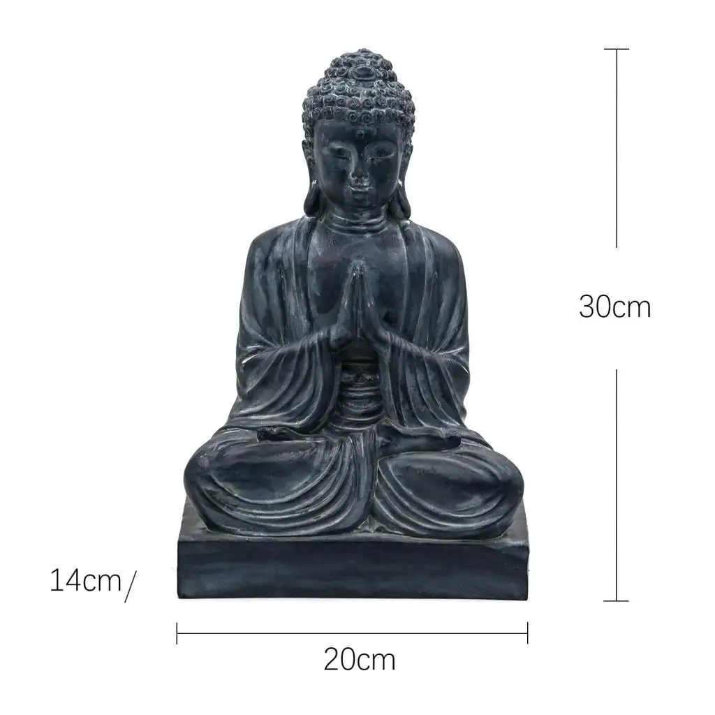 Figura Buda resina artesanal para decorar mesa y hogar - imagen 4