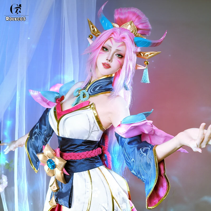 ROLECOS Game Lol Spirit Blossom Zyra Cosplay Costume Zyra Sexy Dress Halloween Women Dress Uniform Fullset Outfit view 4