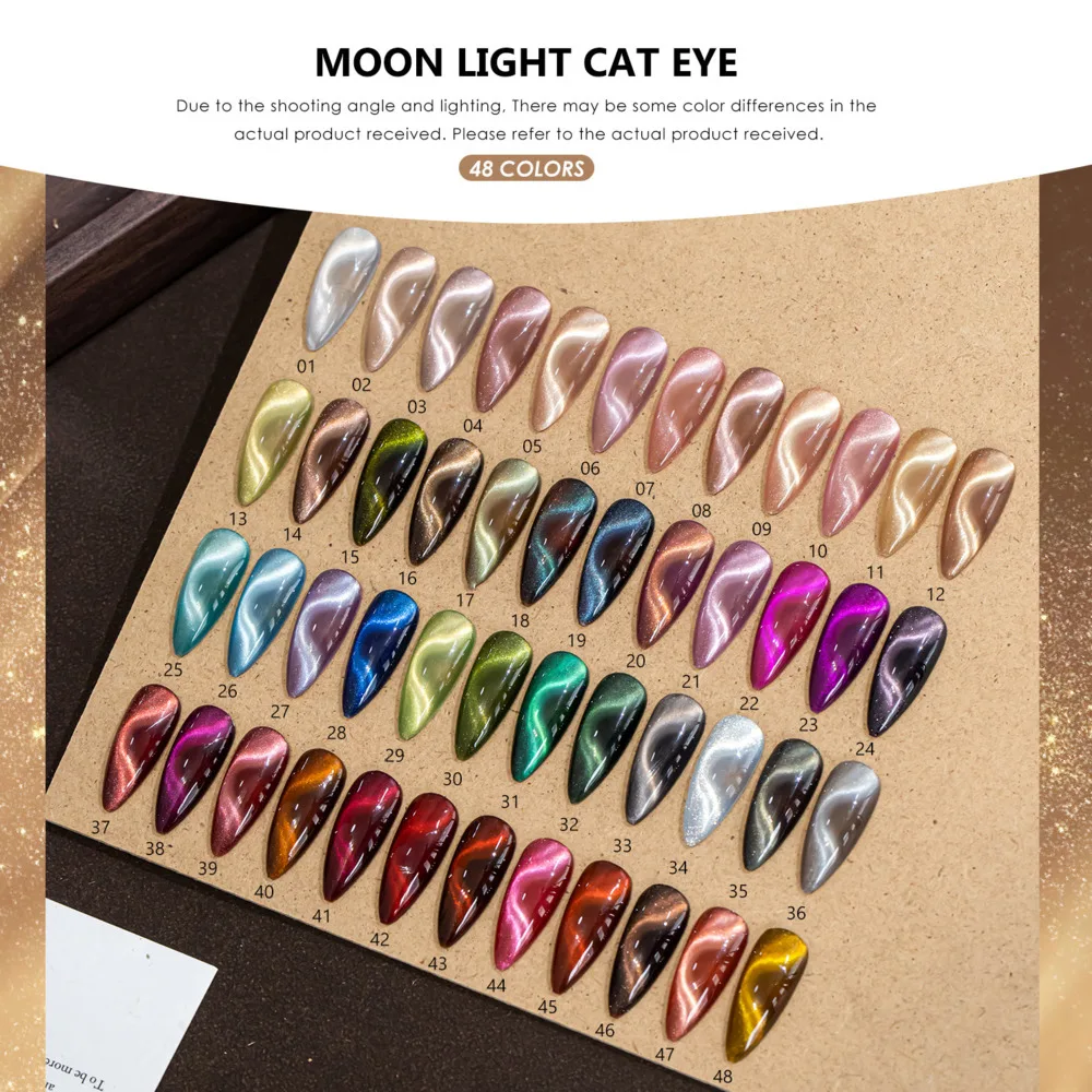 Moonlight Cat Eyes HEMA /TPO Free Autumn And Winter Magnetic Gel Nail Polish Set Magnet Gel Polish Soak Off UV Gel For Nail Art