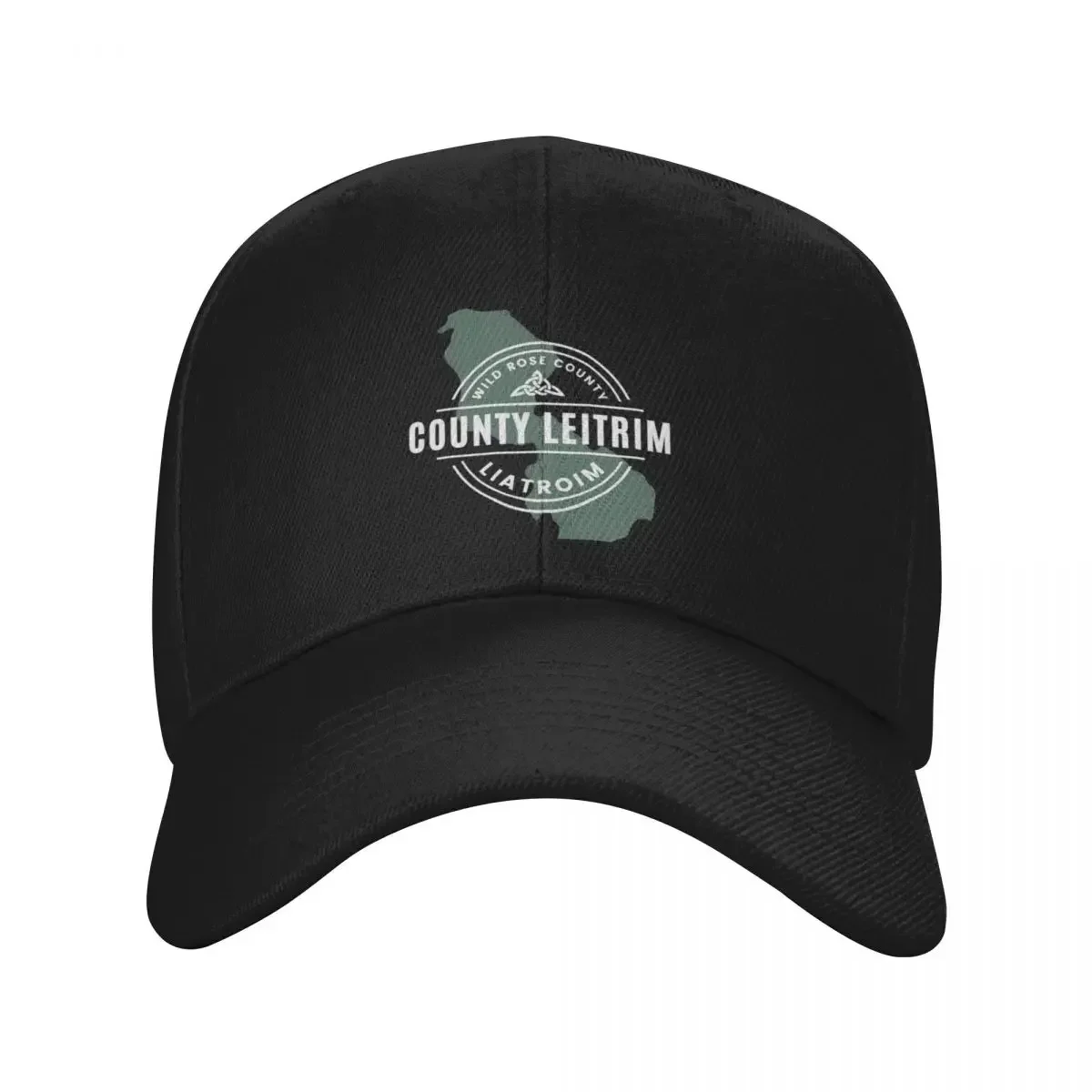 County Leitrim Map Baseball Cap Streetwear Luxury Brand Luxury Cap Trucker Hats For Men Women's