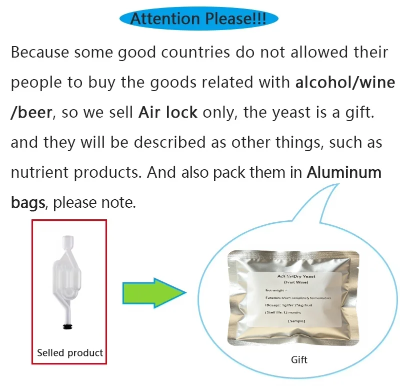 Tannin with 1pcs Air lock as Gift for Wine Brewing Alcohol Making at Home Fermentation Airlock Seals Beer Fermenter Bucket