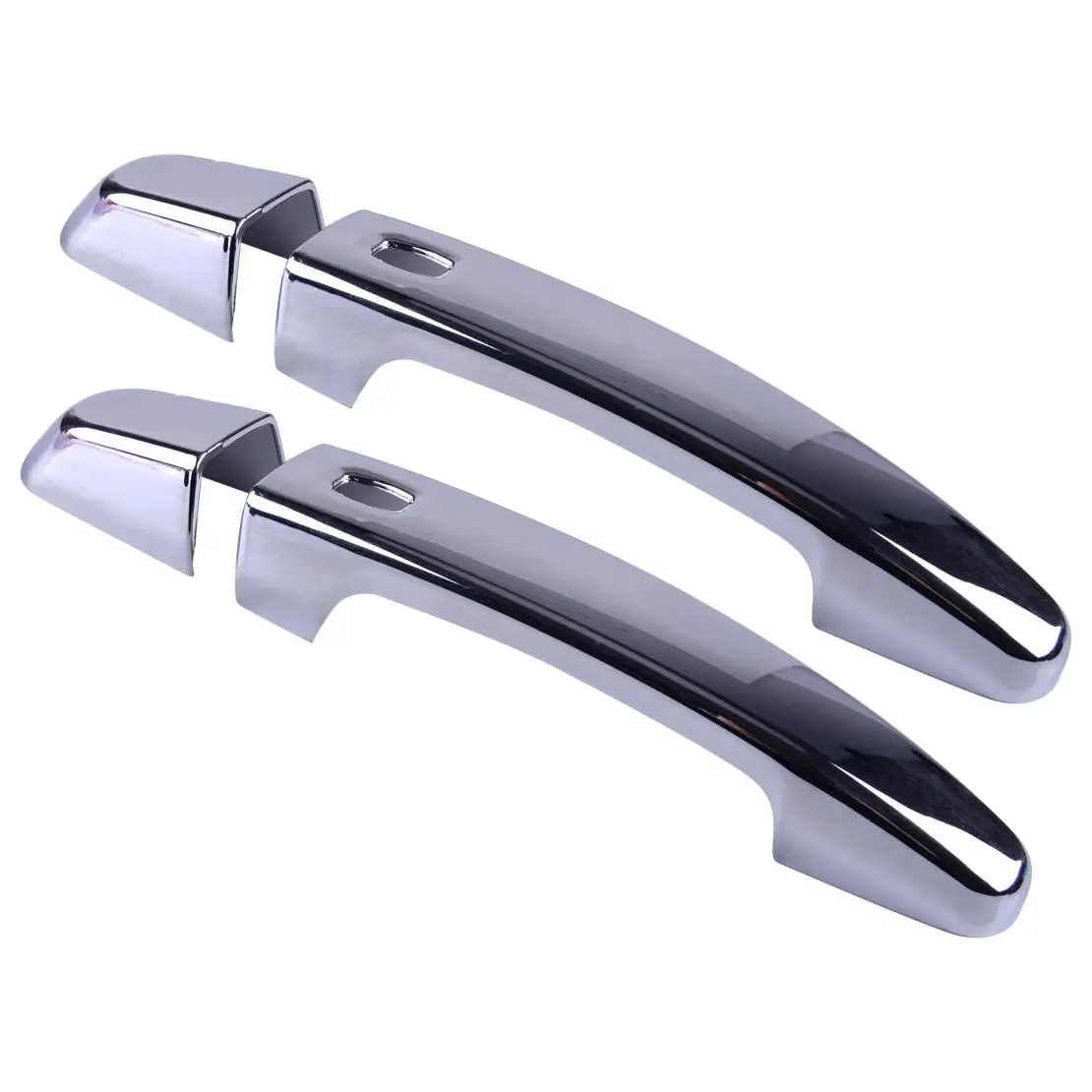 Self-Adhesive Exterior Side Door Handle Cover Trim Handle Bezel Smart Keyless Chrome ABS fit for Chevrolet Equinox SUV 2018-2023 - view 2