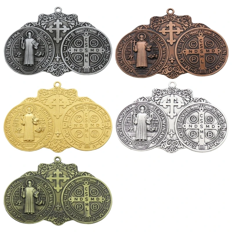 Religious Crosses Antique Finish Metal Keychain Pendant for Spiritual Ornament