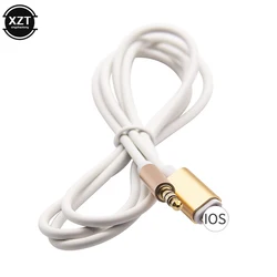 For Lightning to 3.5mm Jack Car Audio Cable For iPhone 14 13 12 7 8 X Adapter Audio Transfer Male to Male AUX Cable 1M Headphone