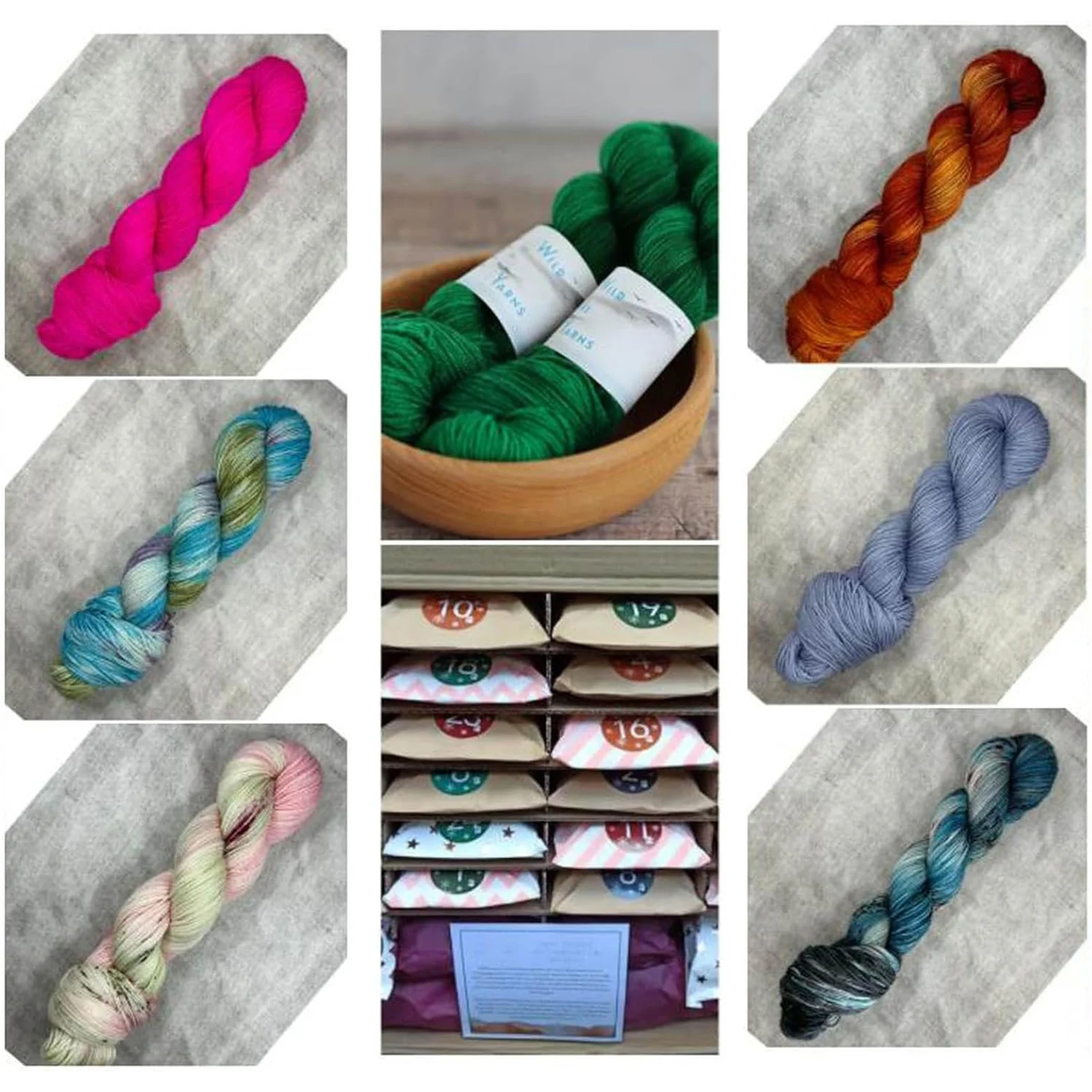 Wool Yarn Advent Calendar 2024 Days Till Christmas Advent Calendar Suitable for Adults and Kids