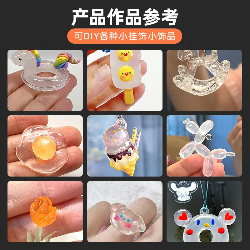 Resin Craft Material Modeling Clay Silicone Crystal Mud Silicone Mold Thermoplastic Plasticine Slime Toy for Kid DIY Hobby Model