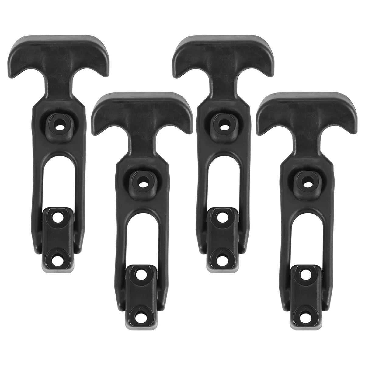 4Pcs T-Handle Rubber Flexible Draw Latches Fit for Toolbox /Cooler/Golf Cart/Farm Machinery T-Toolbox Lock