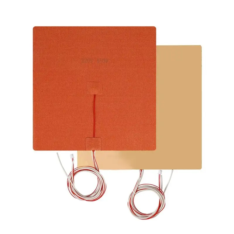 

AEF7-3D Printer Silicone Heater Pad Fiberglass Cloth 3D Printer Heated Bed 100Cm Cable Length