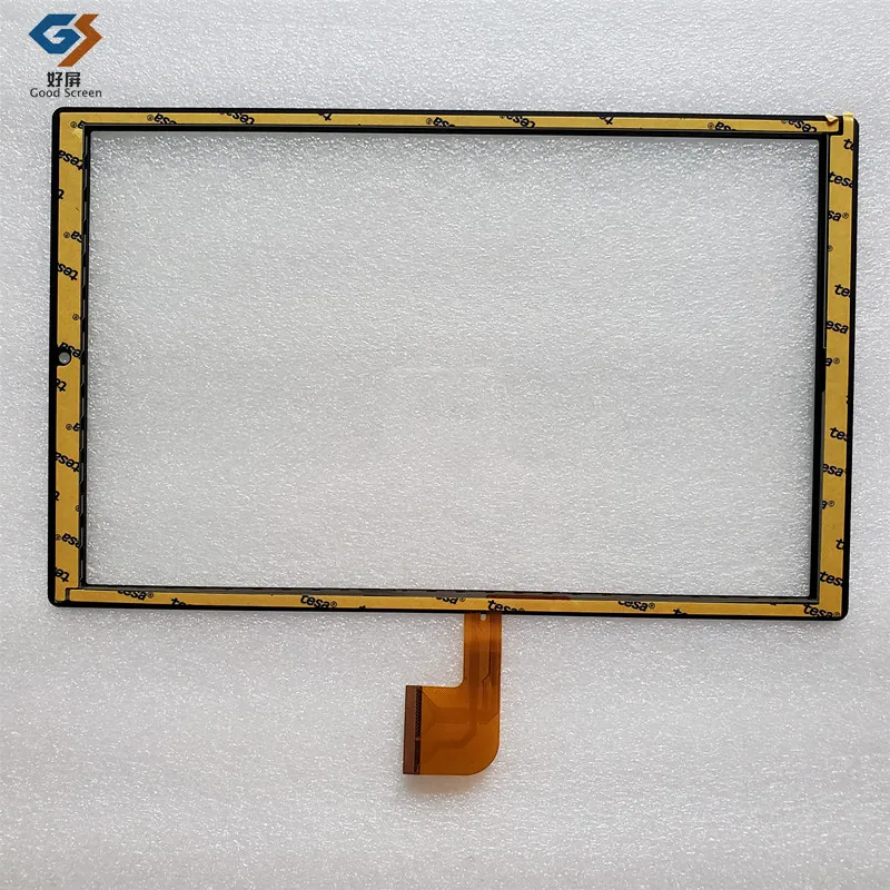 Panel Kaca Eksternal Sensor Digitizer Layar Sentuh Kapasitif Tablet FPC Hitam 10.1 Inci P/N WWX394-101-V1