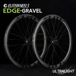 ELITEWHEELS EDGE Gravel Wheels Ultralight 1356g Wing 20 Spoke For Racing Bike Road Disc Carbon Wheelset RIM Depth 45mm