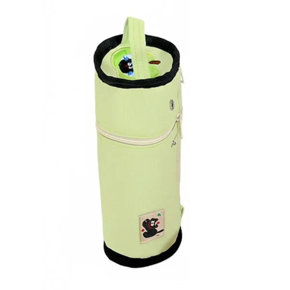 مقلمة جديدة ذات سعة كبيرة محمولة بتصميم بسيط حقيبة تخزين حقيبة أقلام رصاص جمالية للمدرسة #3