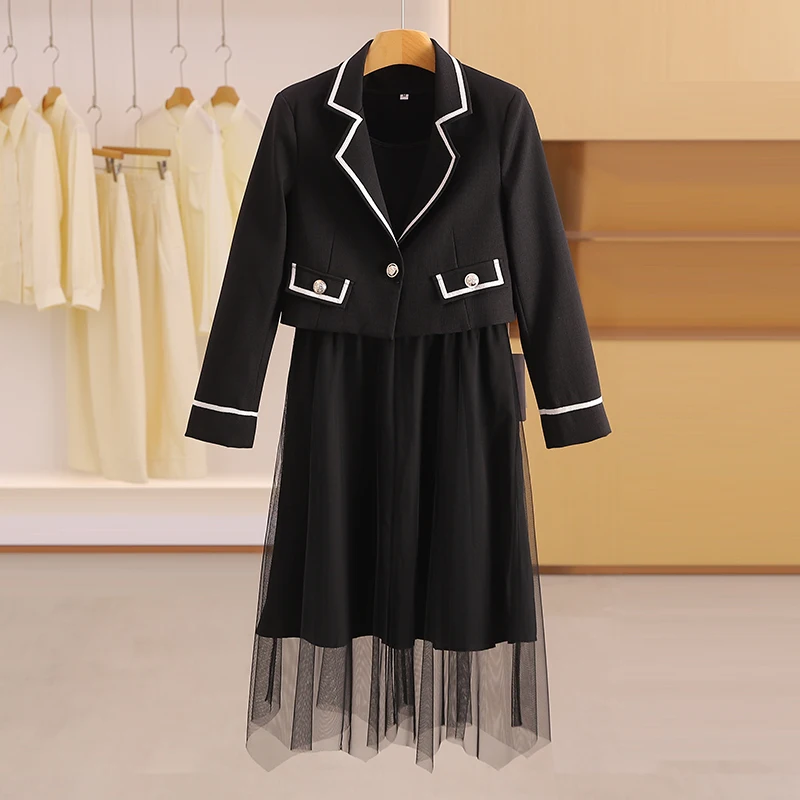 

Весенняя коллекция: Женский повседневный костюм-двойка из хлопкового бленда с круглым вырезом, для работы и отдыха