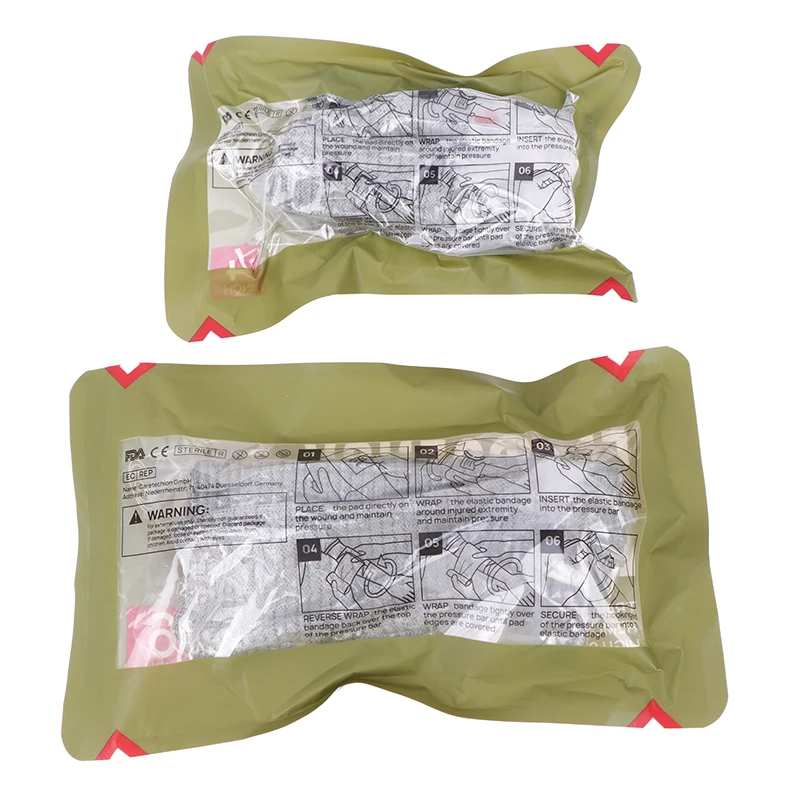 1PC Combat Isreali Abdominal Bandage 4/6 Inches Emergency Bandage Rescue Compression Wound Tactical Trauma Dressing