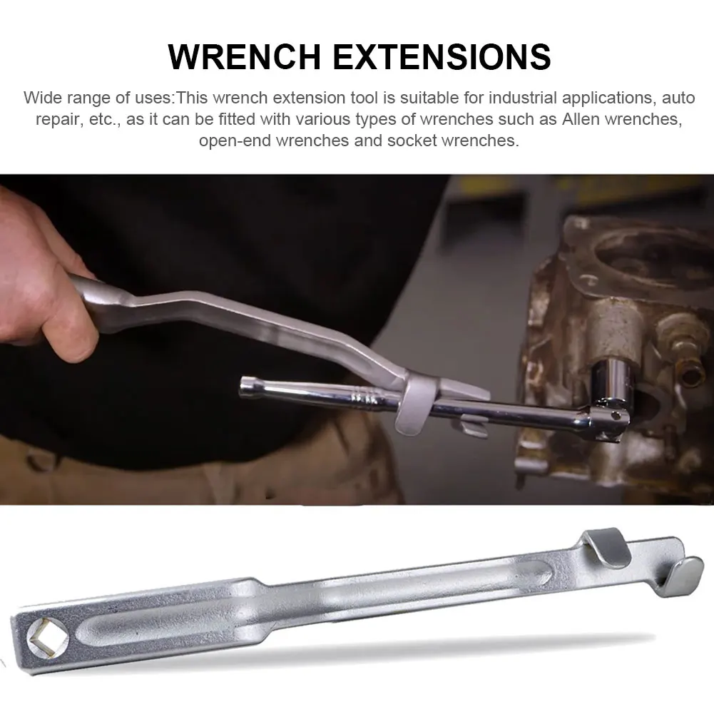 Wrench Extender Tool Extra Long Torque Adaptor Extension Bar Tool Torque Spanner Extension Heavy Duty Spanner Extender