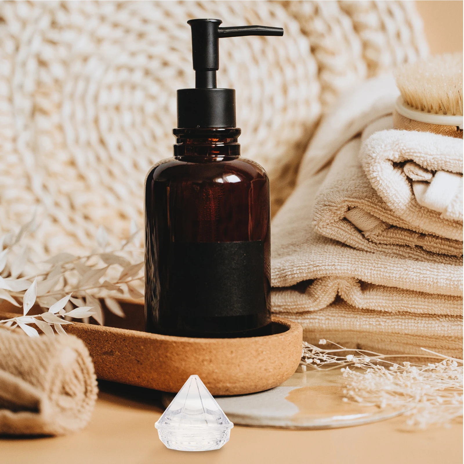 50 peças 5g sub garrafas caixas de creme com design de diamante para armazenamento de amostras de viagem à prova d'água compacto recarregável beleza