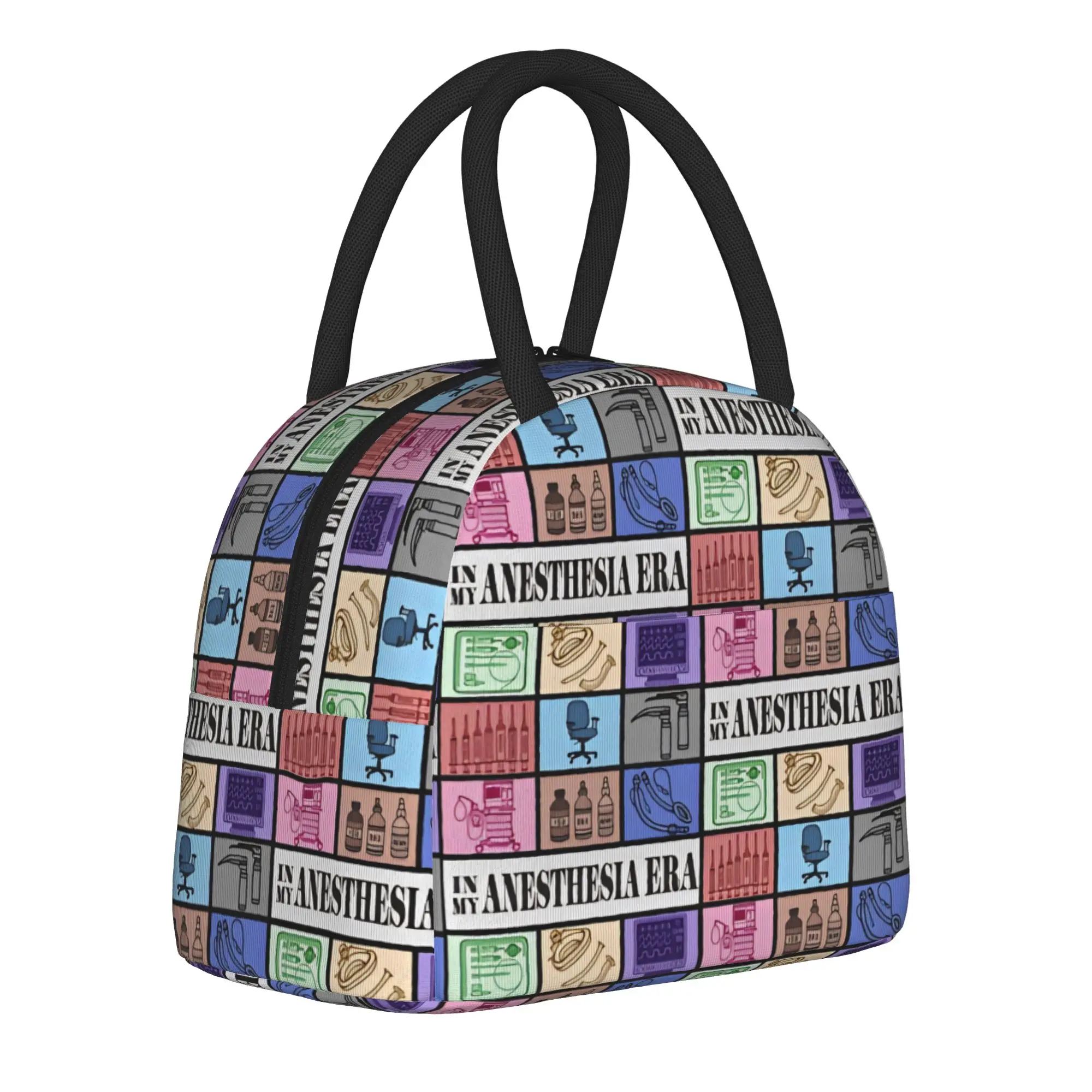 Anesthesia Anesthesiology Medical Tote Insulated Lunch Bag Anesthetist Portable Food Bag Reusable Thermal Cooler School Washable