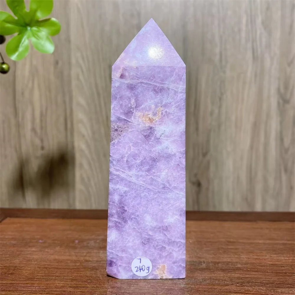 Natural Stone Purple Lepedolite Towers Lavender Colour Crystal Stone Healing Reiki Lucky Stone Home Decor Free Form Gift