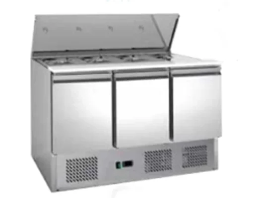 Restaurant Salad Sandwich Display Refrigerator Prep Table Salad Bar Counter