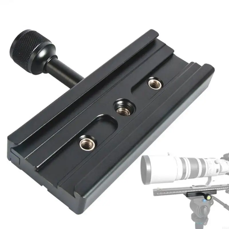 

120mm Quick Release Plate Clamp Adapter 1/4 3/8inch Screw Compatibility for DSLR Camera Tripods and Stabilizers