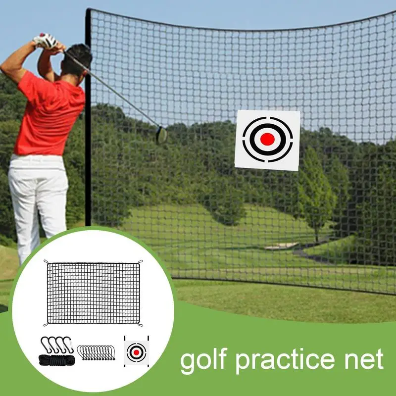 

Golf Nets For Backyard Heavy Duty Ball Swing Training Simulator Golf Sports Barrier Nets With Target Cloth For Backyard Outdoor