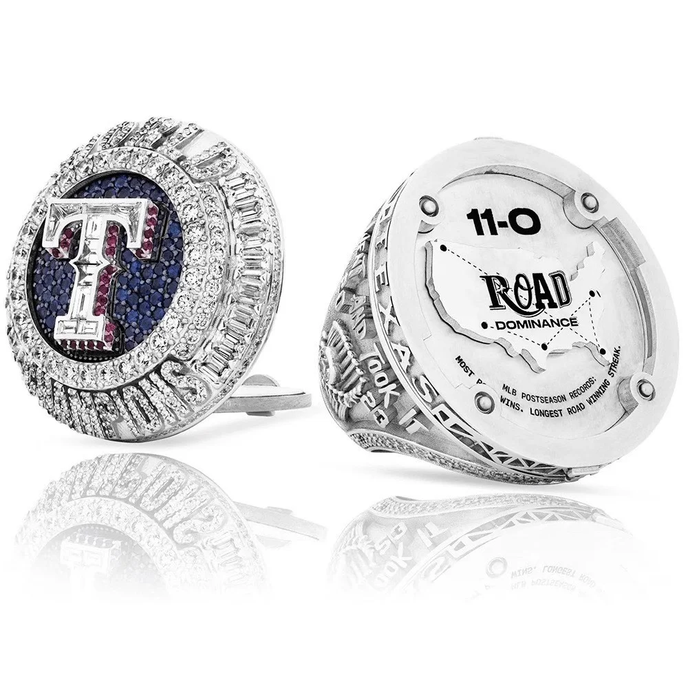 2024 Texas Rangers, American Baseball Championship Ring, 2023 Texas Rangers Championship Ring