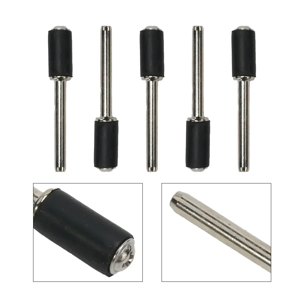 

Upgrade Your DIY and Woodworking Projects - 5-Piece Rubber Mandrel Set for Rotary Tools for Sanding Shaping and Grooving