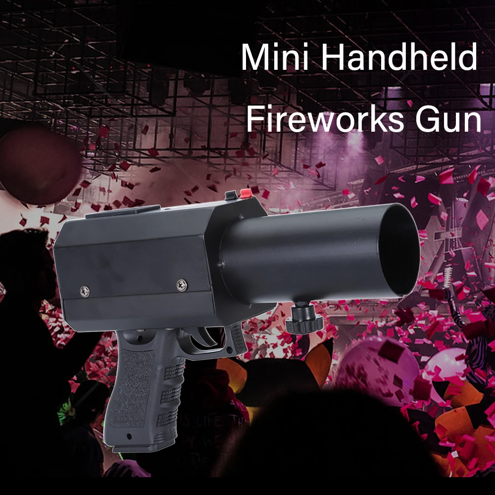 mini portatil handheld salute gun adequado para dj bar festival do disco celebracao eventos do partido comercial comemorativo 10w 01