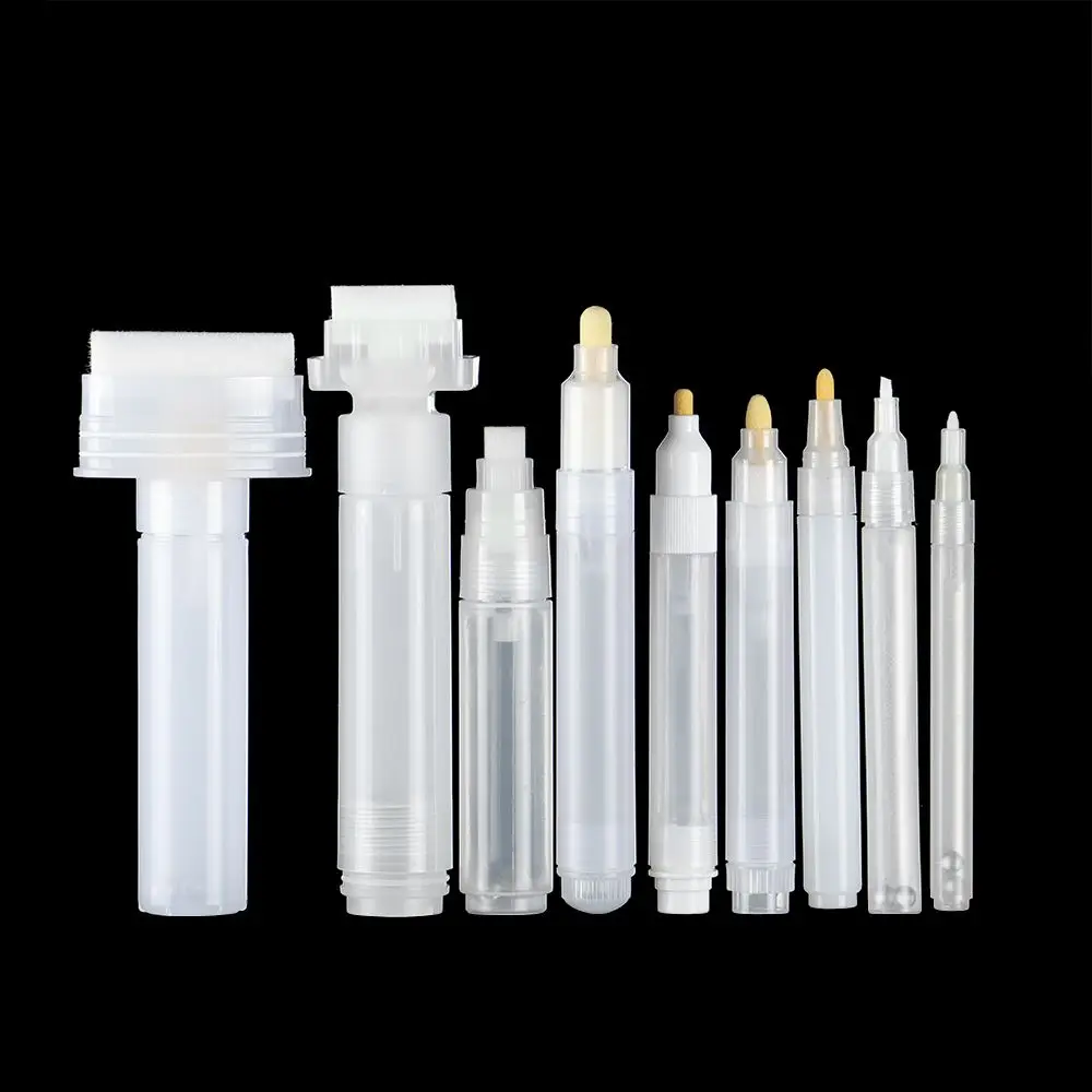 Stationery Barrels Tube Transparent Graffiti Pens Liquid Chalk Marker Paint Pen Accessories Empty Rod