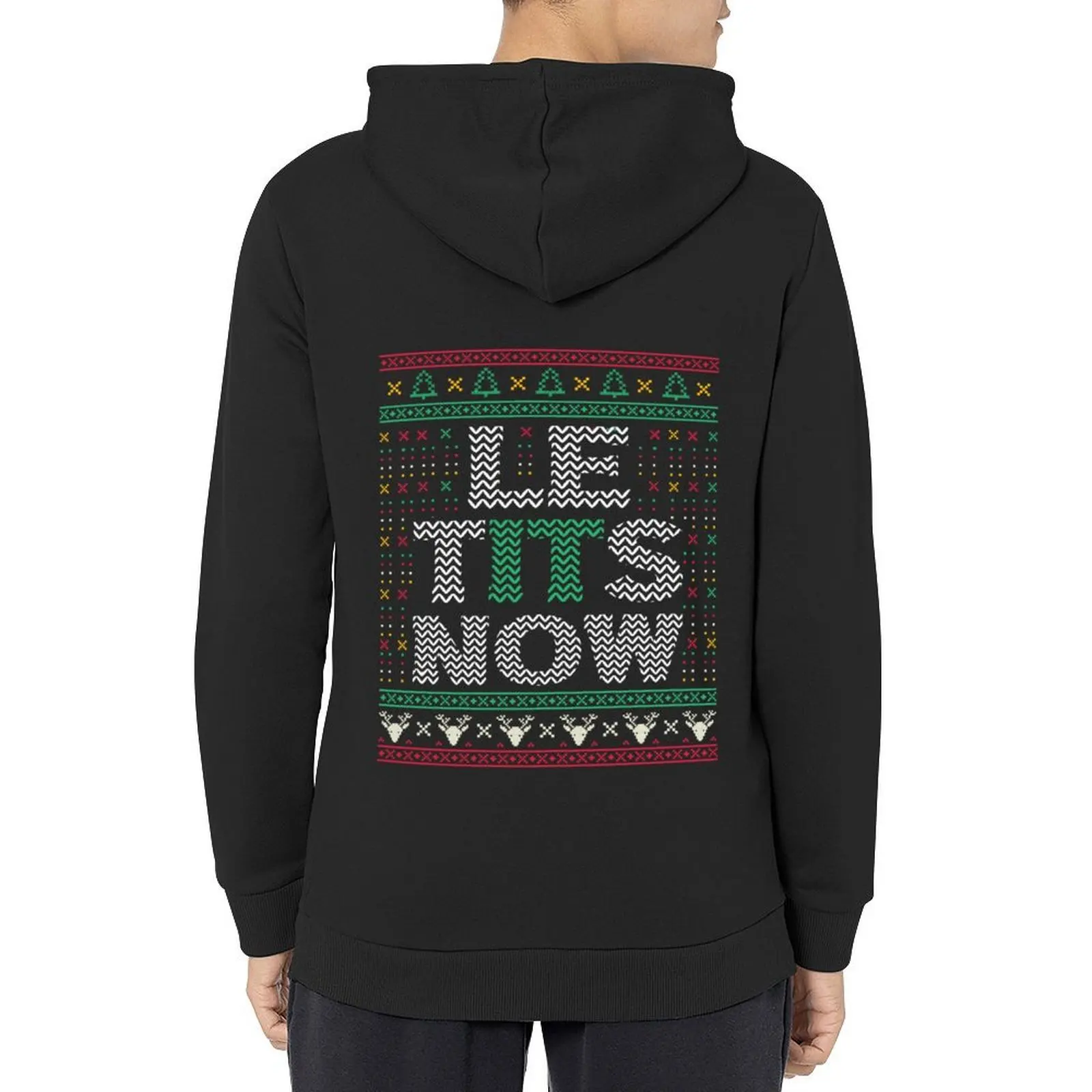 Le Tits Now Christmas Let It Snow Ugly Sweater Funny Party Sweatshirt Hoodie aesthetic clothing men's oversize hoodie
