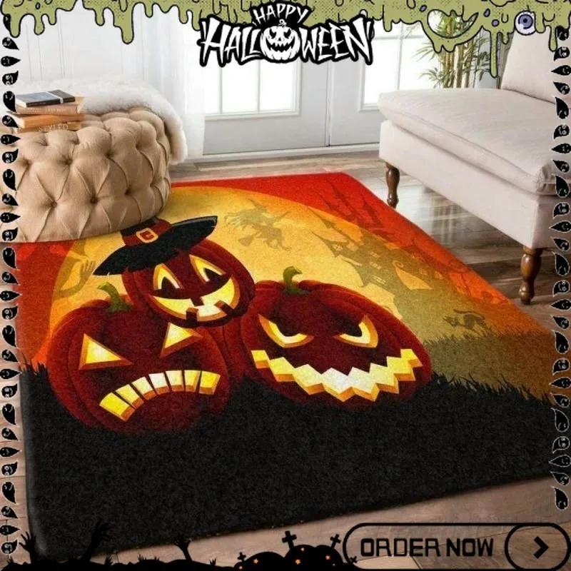 Living Room Rug Roaring Gorilla Open Mouth Printed Large Rectangular Carpet Bright Golden Fangs for Sofa Gaming Room Floor