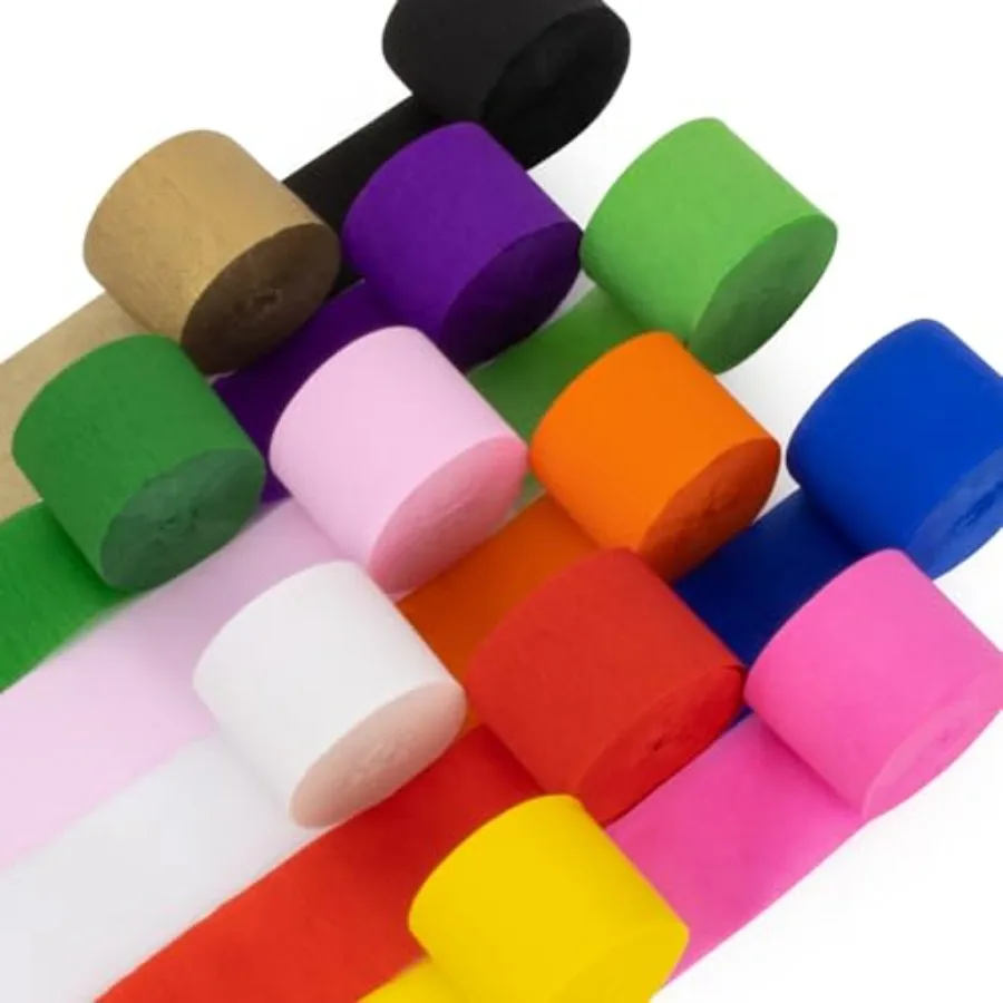 

Crepe Paper Streamers - 12 Rolls 984ft Rainbow Streamers Party Decorations, Birthday Party Streamers, Party Supplies for Colorf