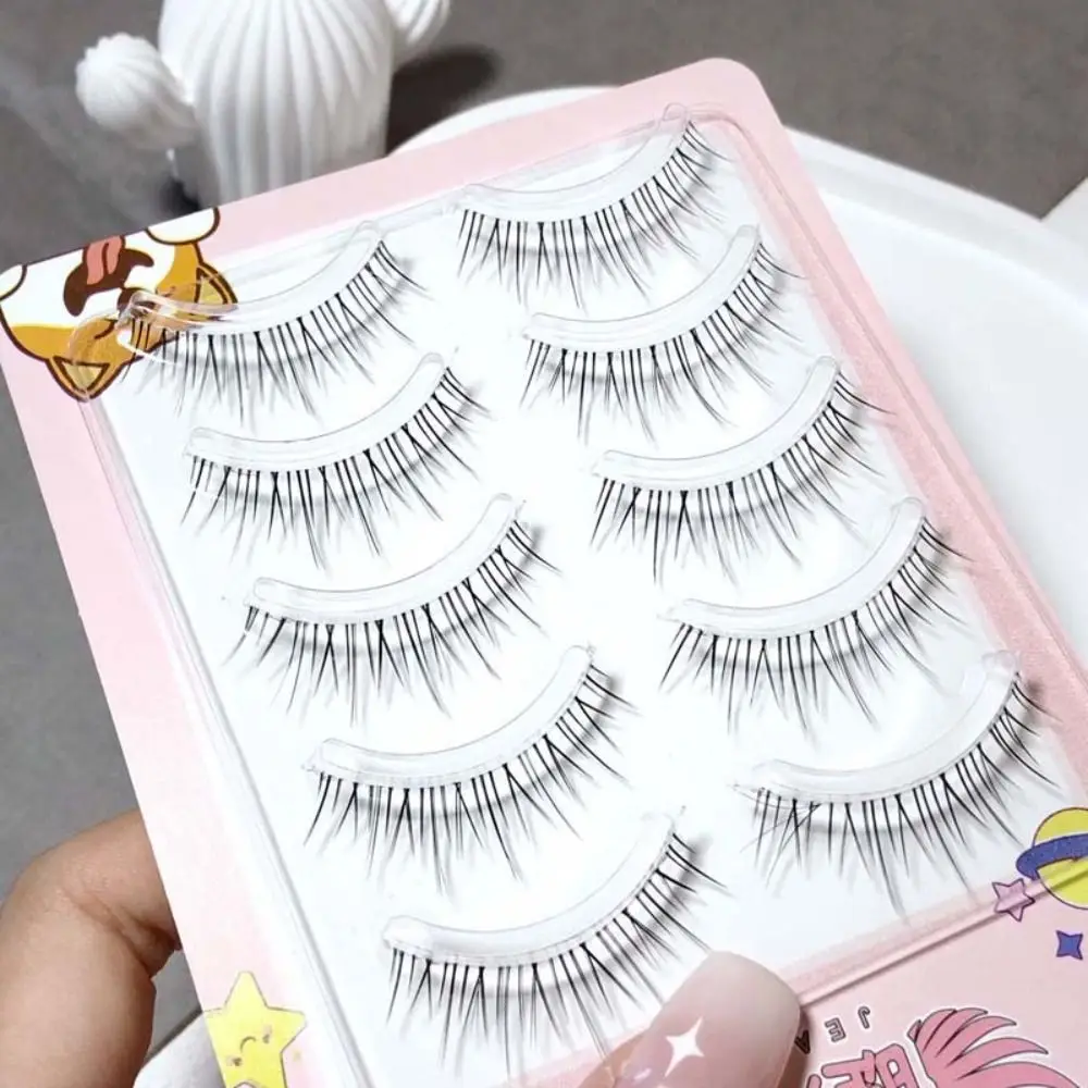 Wispy Curling Long Eyelashes Extension Transparent Terrier Women Makeup Tools Full Strip Eyelash Manga Lashes False Eyelashes