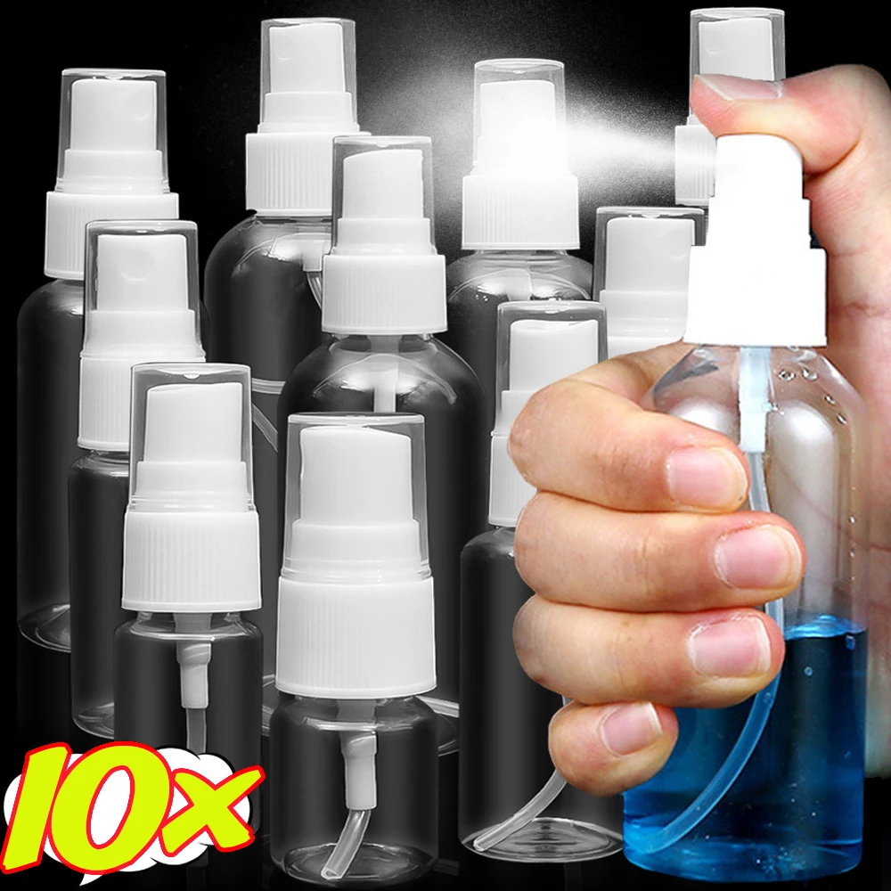 30/100//150/250ml Butelki wielokrotnego napełniania Przezroczysty plastikowy atomizer do perfum Mini puste butelki z rozpylaczem Przenośne akcesoria podróżne — zdjęcie 3