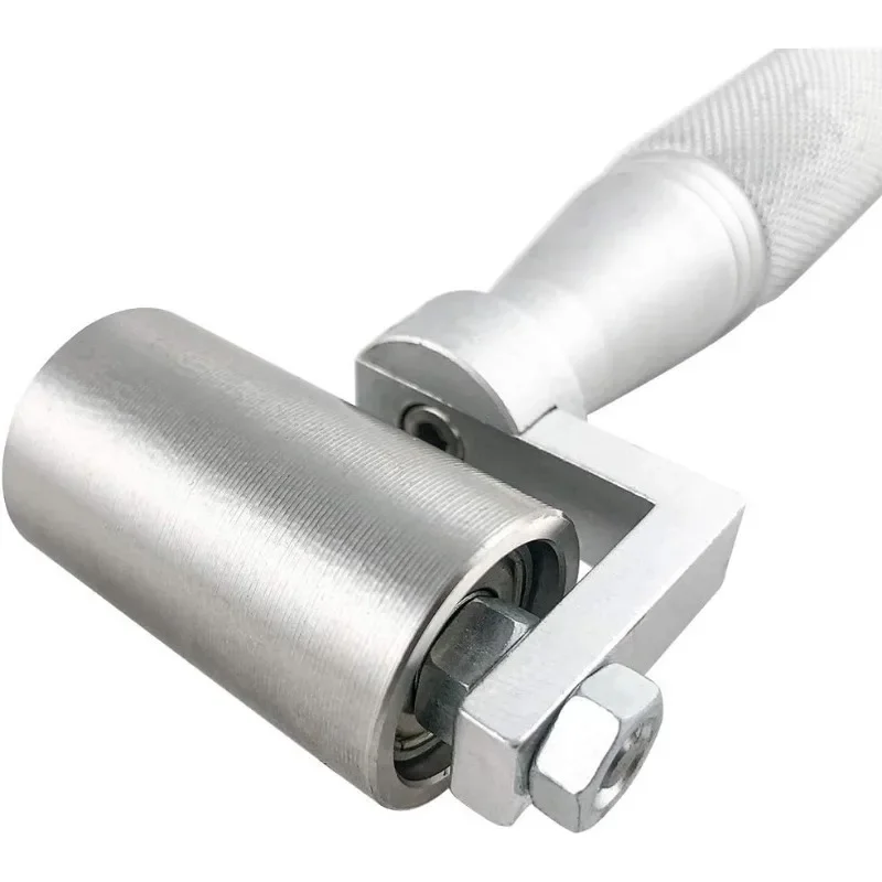 1pc Stainless Steel Home Wallpaper Seam Roller Wall Paper Construction Tool Seam Flat Roller Paint Tool