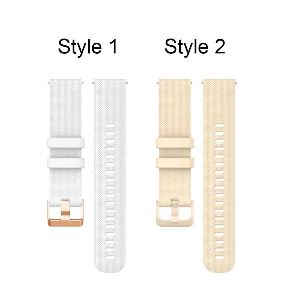 18mm 20mm Watch Band for Garmin Vivoactive 4S Vivoactive 5 3 Venu Sq 2 Plus Forerunner 165 55 645 245 Silicone Strap Accessories