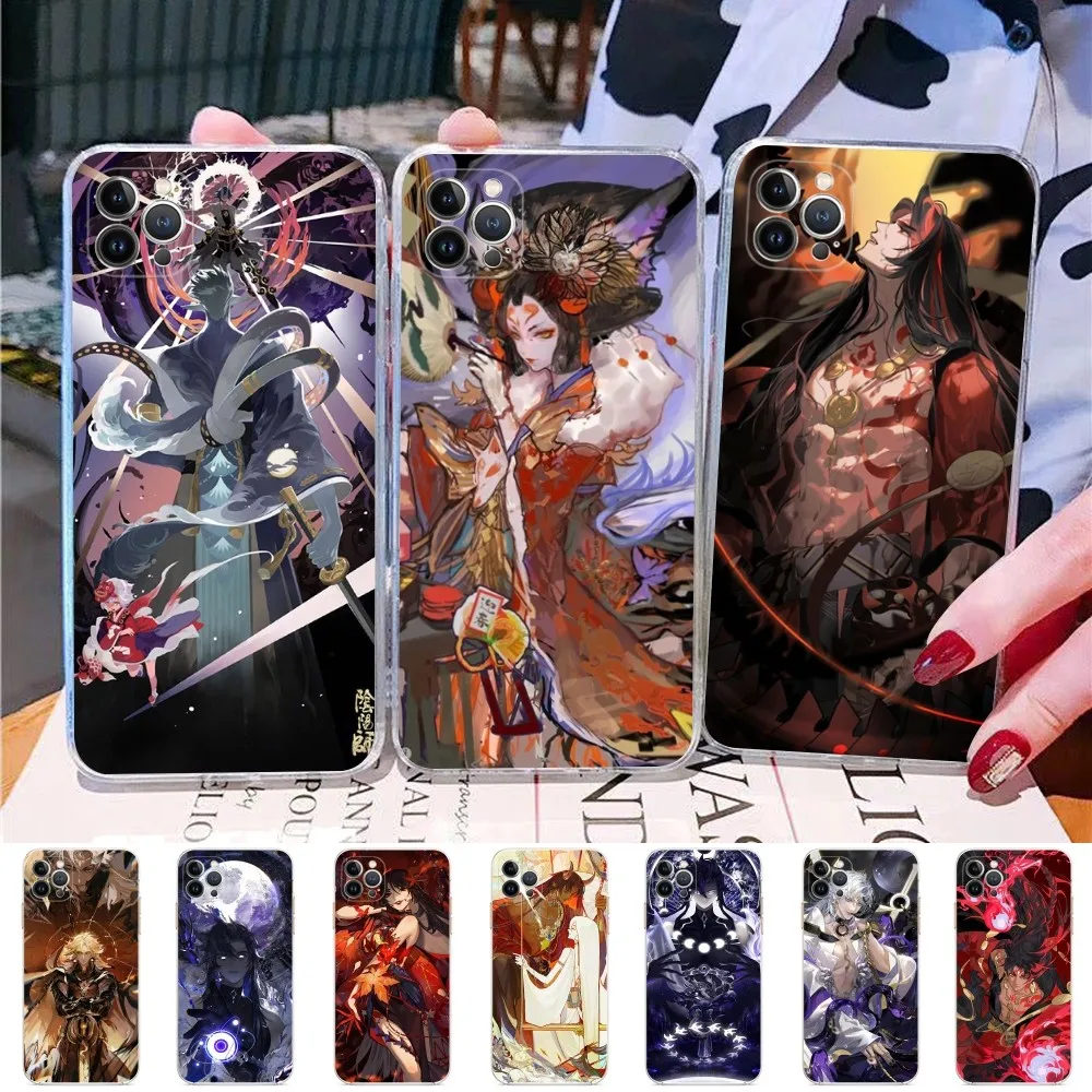 Onmyoji Phone Case For iPhone 15 14 11 12 13 Mini Pro XS Max Cover 6 7 8 Plus X XR SE 2020 Funda Shell