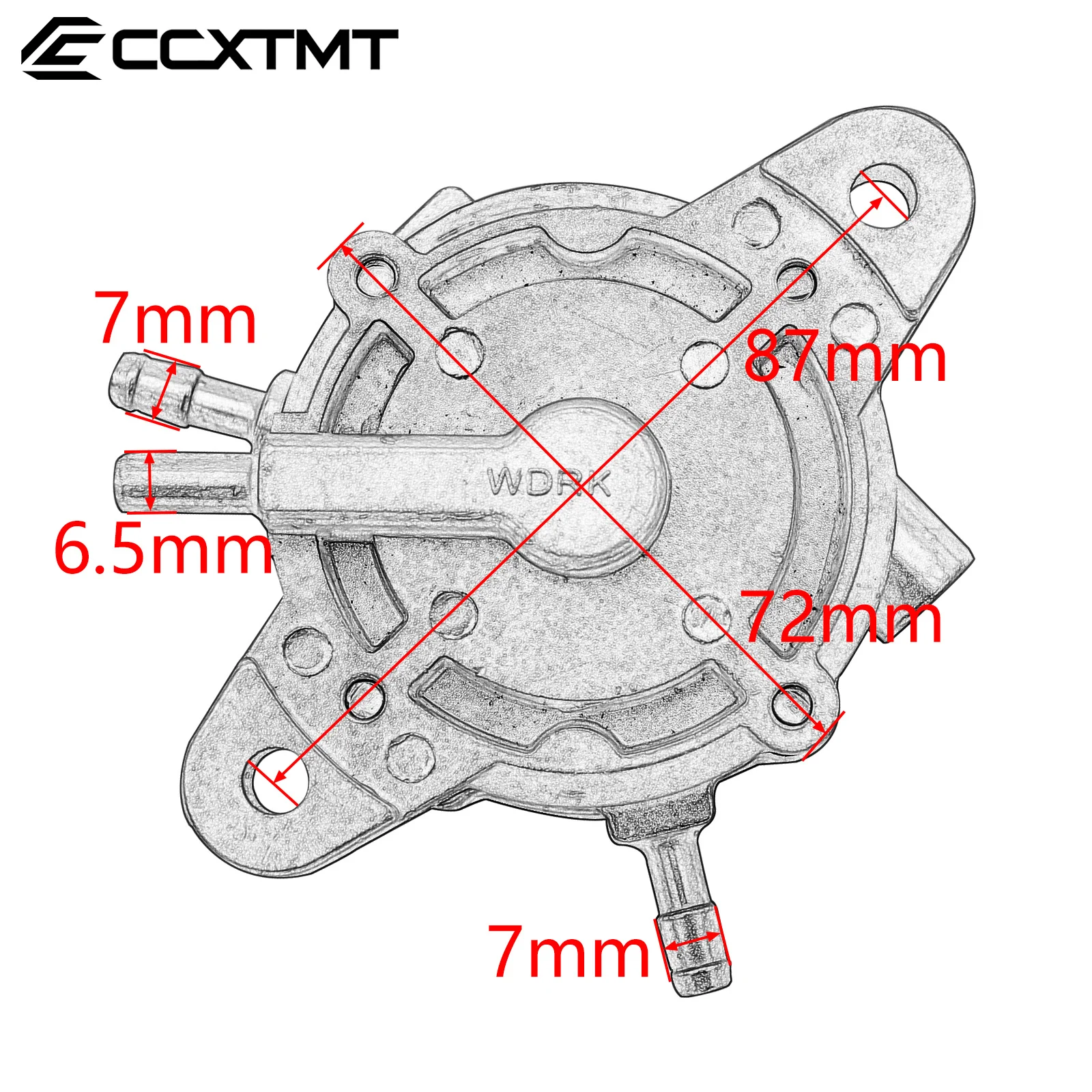 Motorcycle ATV Scooter Moped Vacuum Fuel Pump For GY6 50cc - 250cc 139QMB 152QMI 157QMJ Engine CH250 CF250 Helix CN250 Universal