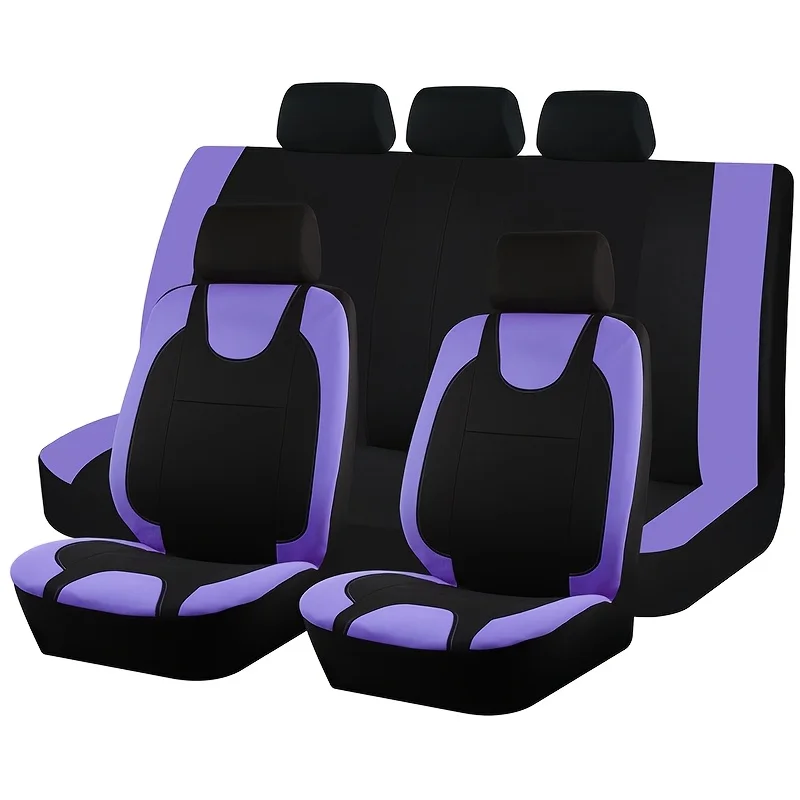 9pcs Set, Car Seat Covers, Made of Mesh Material, with Universal Car Seat Cushions for All Seasons to Protect The Seats