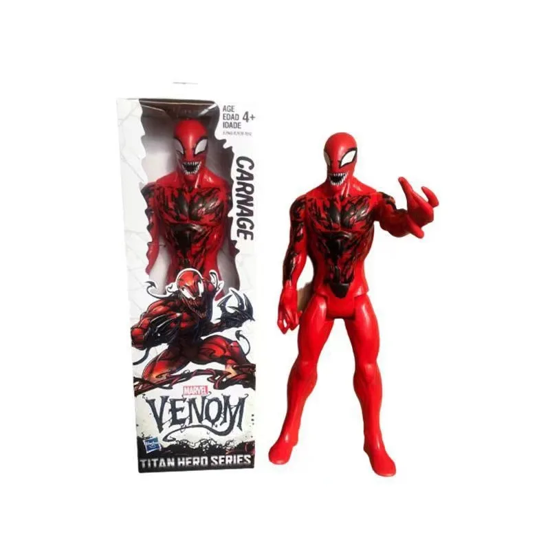 30cm Hot Toys Anime Marvel Avengers SHF Venom Upgrade Suit Cletus Kasady Massacre Action Figure Collectable Model Doll Fans Gift