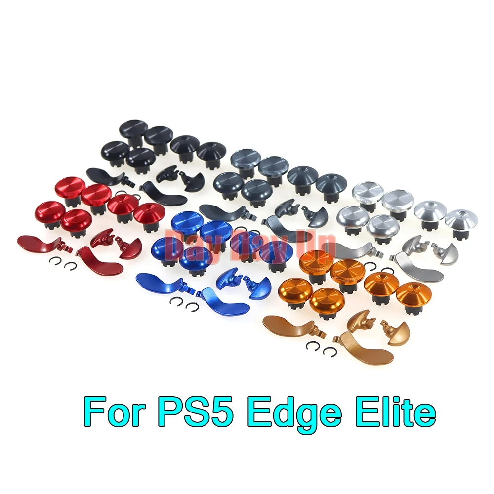 

8sets Metal Thumbsticks Analog Joystick For PS5 Edge Elite Controller Back Paddles Triggers Buttons Replacement Accessories