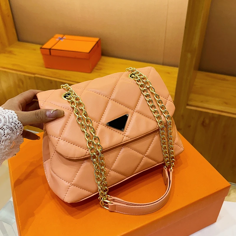 حقيبة كروس عصرية للنساء من الجلد الطبيعي ومحفظة كتف للسيدات وحقائب يد بسلسلة قابلة للتحويل #2