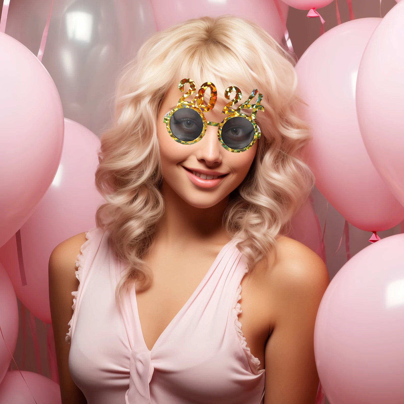 

Stylish Number Glasses 2024 New Year Party Props Colorful Fun Eyewear Decorations for Events